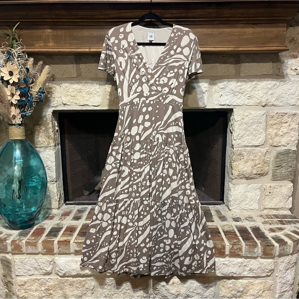 Cabi Swoon Tiered Midi Dress Size Small